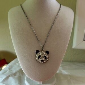 Sparkling Panda Pendant Necklace for Kids